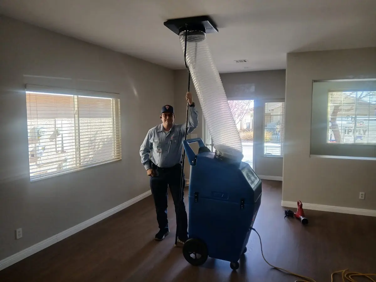 Professional Dryer Vent Cleaning work inside a Simi Valley home